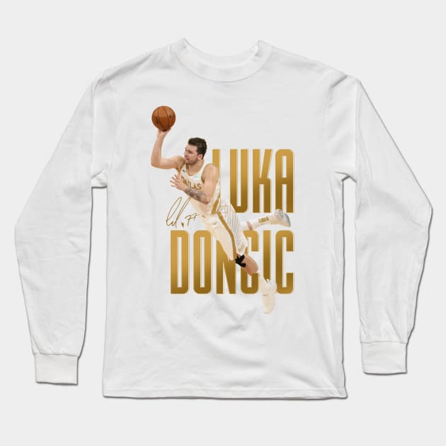 Luka Doncic Game Winner Long Sleeve T-Shirt by Juantamad